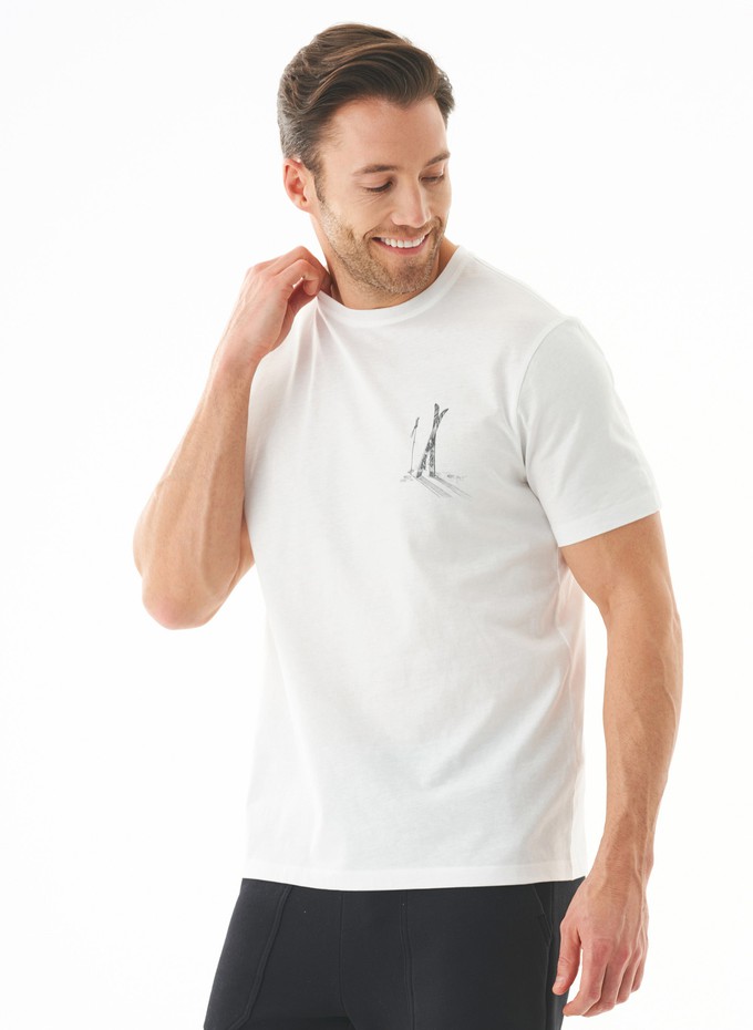 T-Shirt Organic Cotton Ski Off-White from Shop Like You Give a Damn