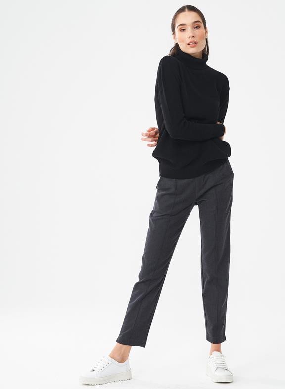 Herringbone Trousers Black from Shop Like You Give a Damn