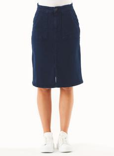 Denim Skirt Organic Cotton Dark Navy via Shop Like You Give a Damn