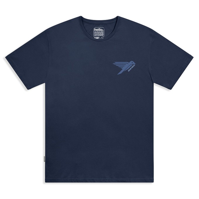 logo left chest organic cotton tee from Silverstick