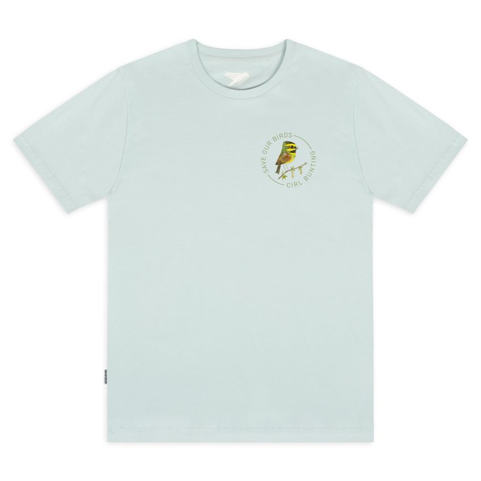 matt sewell cirl bunting organic tee from Silverstick