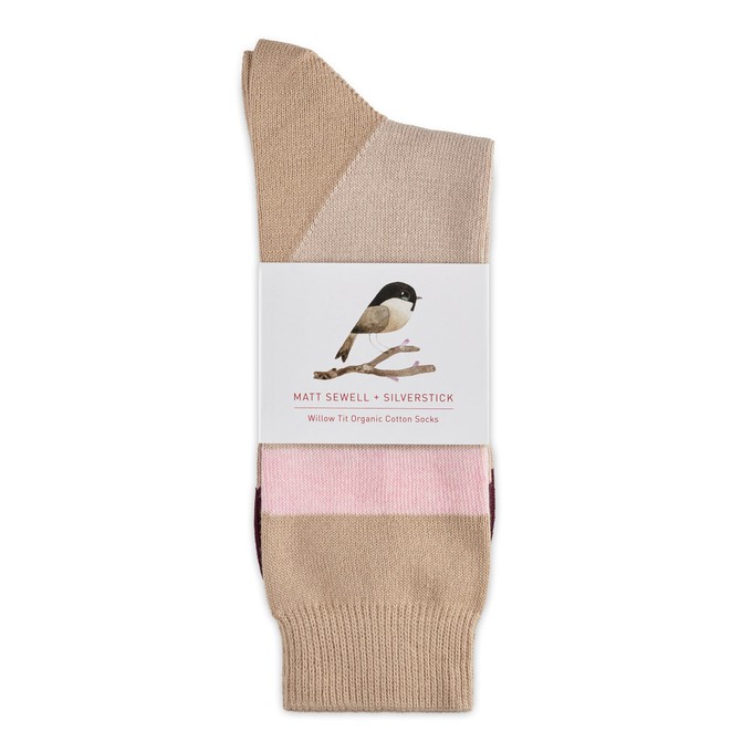 matt sewell willow tit organic sock from Silverstick