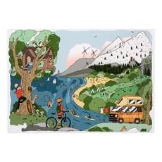 outdoor people giclee print from Silverstick