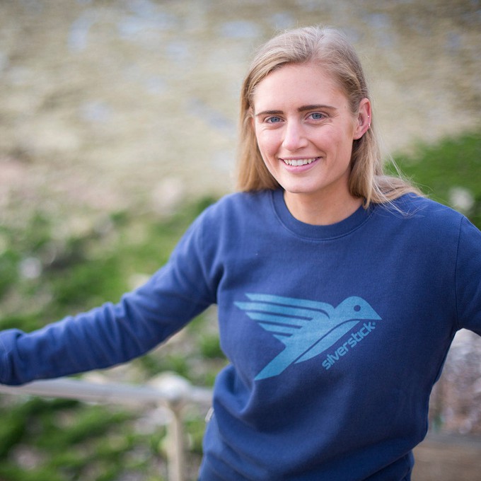 logo organic cotton sweat from Silverstick