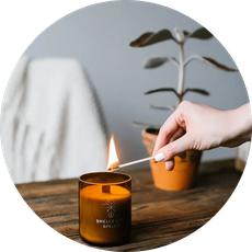 Scented Candle Dellingr via Skin Matter