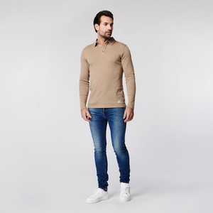 Longsleeve Polo - Sand from SKOT