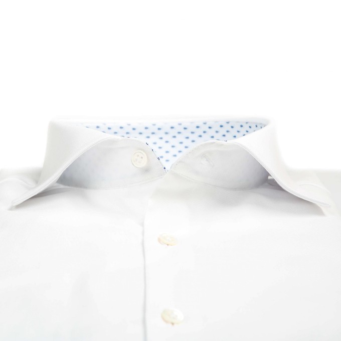 Shirt - Slim Fit - Serious White Contrast from SKOT