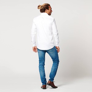 Shirt - Slim Fit Sleeve Lenght 7 - Circular White from SKOT