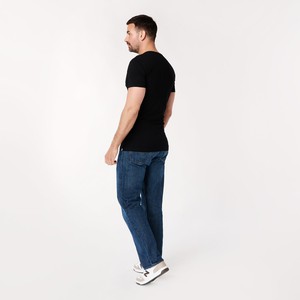 T-shirt Black Deep V-neck Men | 2-pack | Slim Fit from SKOT