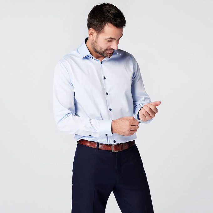 Shirt - Slim Fit - Business Blue from SKOT