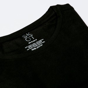 T-shirt Black Round Neck Men | 2-pack | Slim Fit from SKOT
