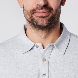 Longsleeve Polo - Grey Melange from SKOT