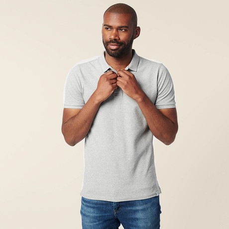 Polo - Sustainable - Grey Melange from SKOT
