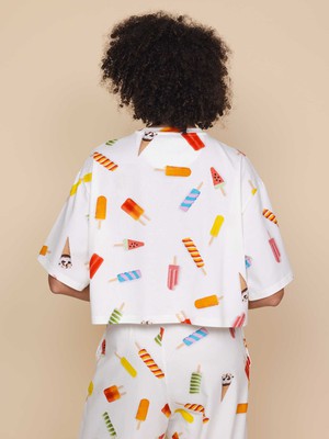 Popsicles Cropped T-shirt and Wide pants set Women from SNURK