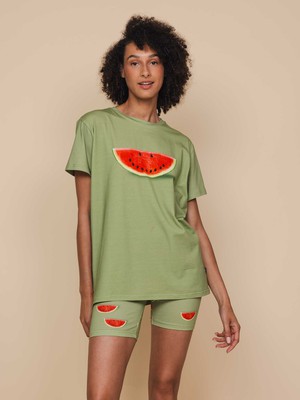 Watermelon T-shirt and Bikershorts set Women from SNURK