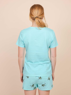 Mint V-neck T-shirt Women from SNURK