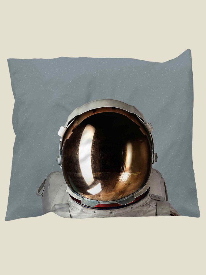 Astronaut Grey Space pillowcase from SNURK