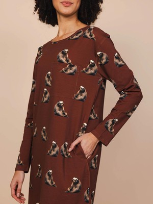 Sloth Longsleeve Dress Women from SNURK
