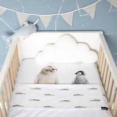 Arctic Friends Baby Bed Sheet via SNURK