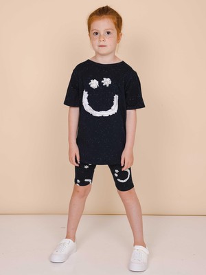 Smiles Black Bikershorts Kids from SNURK