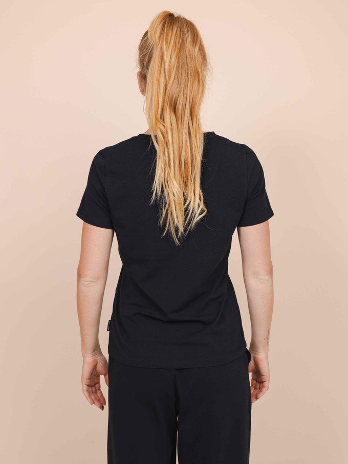 Black T-shirt v-neck Women from SNURK