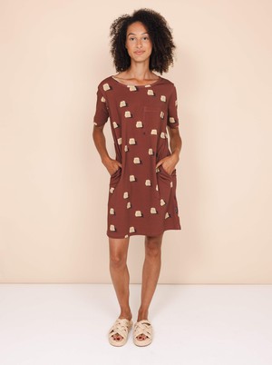 Sandy Castles T-shirt Dress Women from SNURK