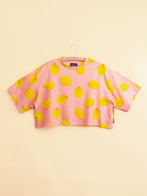 Lemon Cropped T-shirt and Wide pants set Women from SNURK