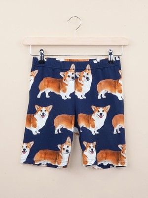 Corgi Navy Biker Shorts Women from SNURK