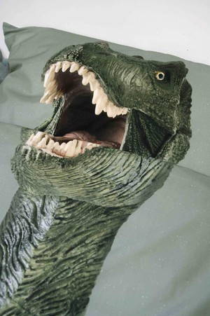 Dino Jurassic Green pillowcase from SNURK