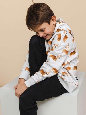 Corgi Time Oversized hoodie Kids from SNURK