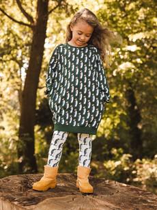 Penguin Xmas Sweater Dress Kids via SNURK