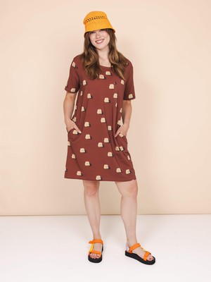 Sandy Castles T-shirt Dress Women from SNURK