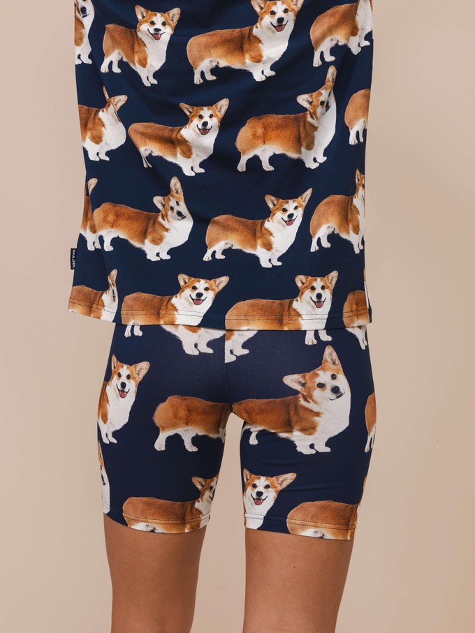 Corgi Navy Bikershorts Women from SNURK