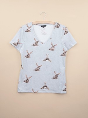 Bunny Bums V-neck T-shirt Women from SNURK