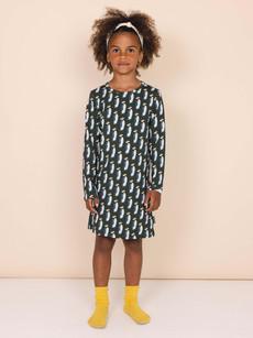 Penguin Xmas Dress long sleeve Kids via SNURK