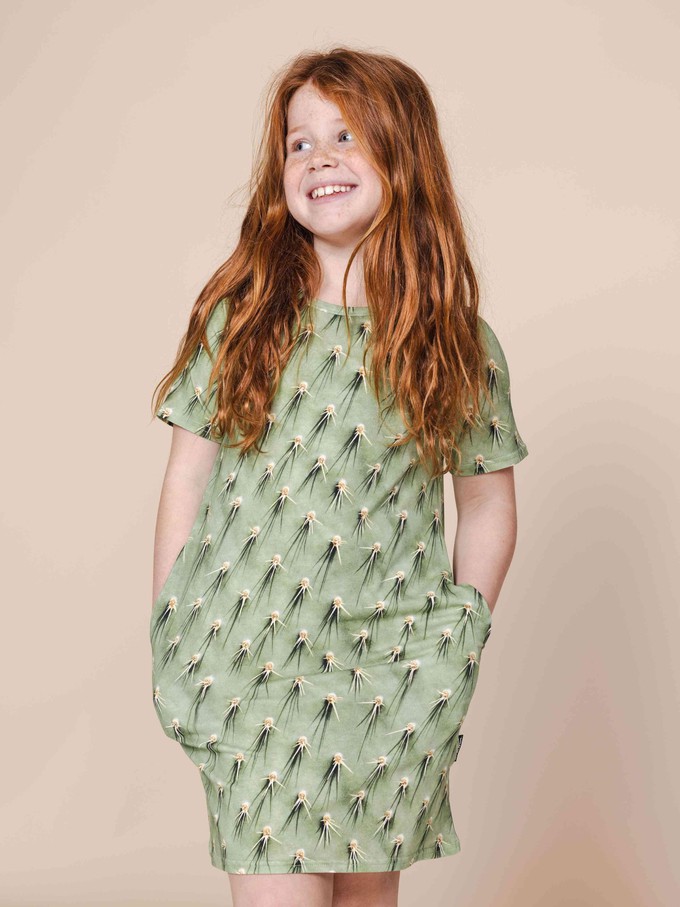 Cozy Cactus Dress short sleeves Children from SNURK