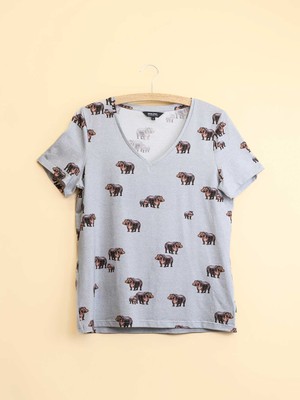 Hippos V-Neck T-shirt and Shorts set Women from SNURK