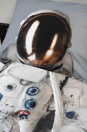 Astronaut Grey Space pillowcase from SNURK