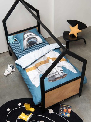 Rocket Blue pillowcase from SNURK