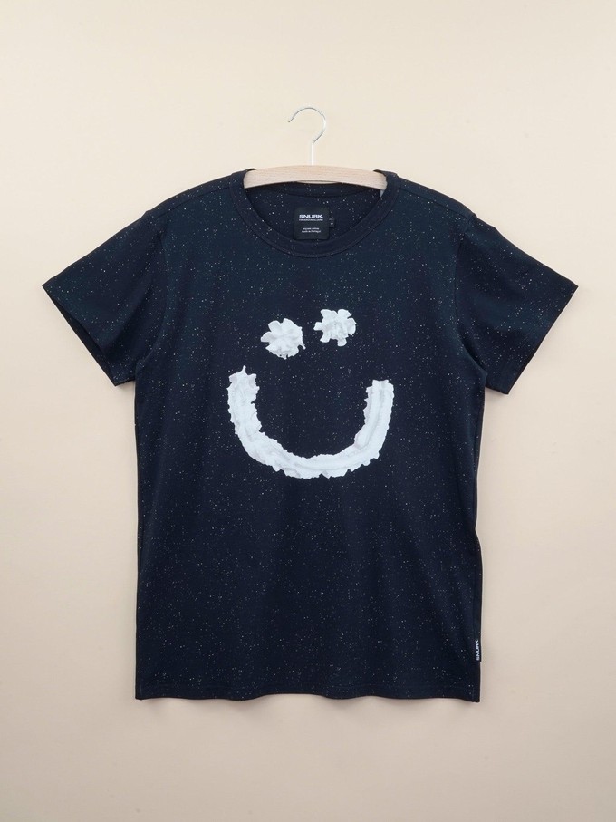 Smiles Black T-shirt Unisex from SNURK