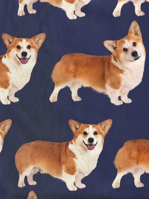 Corgi Navy T-shirt Dress Women from SNURK