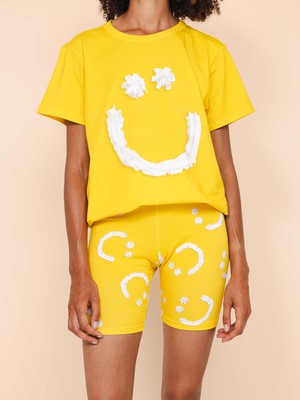 Smiles Yellow Bikershorts Women from SNURK