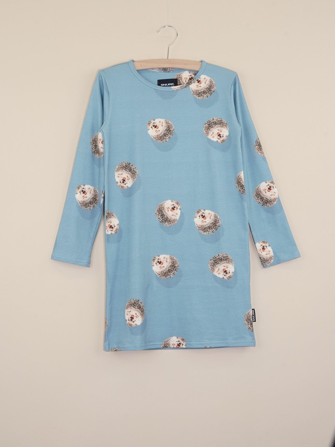 Hedgy Blue Dress long sleeve Kids from SNURK