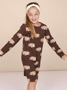 Sleeping Deer Dress long sleeve Kids via SNURK