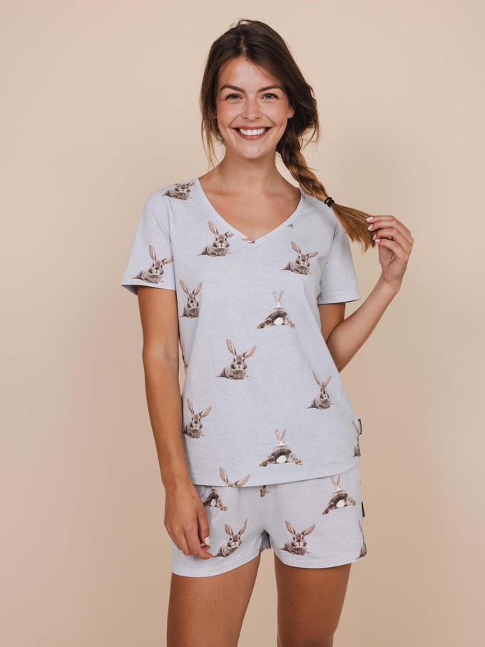 Bunny Bums V-neck T-shirt Women from SNURK