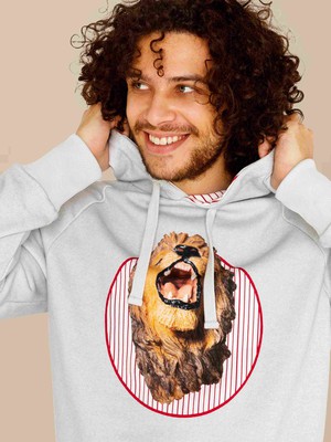 Lion Head Oversized hooded sweater Men from SNURK