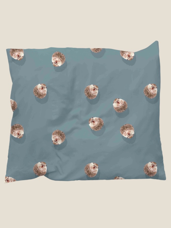 Hedgy Blue pillowcase from SNURK