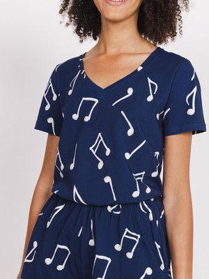 Clay Music T-shirt v-neck Women from SNURK