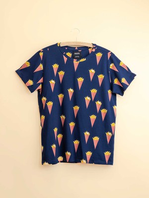 Fries Navy T-shirt and Shorts set Women from SNURK