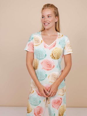 Gelato V-neck T-shirt Women from SNURK